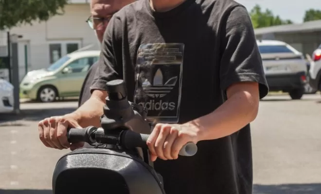 Création d'événement team building avec gyropode, Lyon 3, LOC’VENT